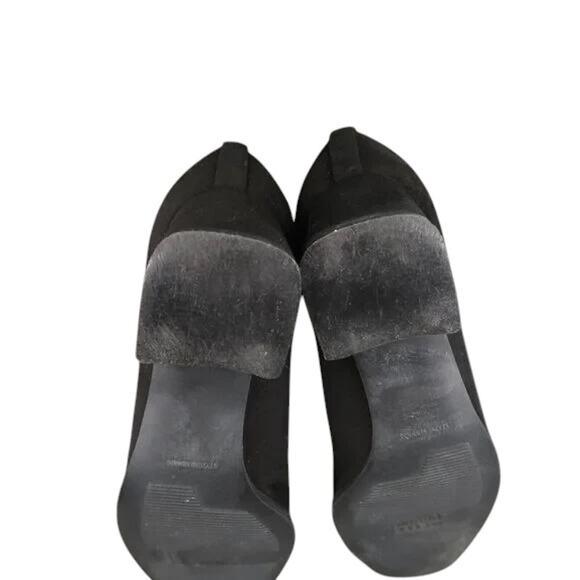 Stuart Weitzman Shoes Womens 8.5 Pumps Square Toe Block Heel Fashion Style Black - Picture 14 of 16